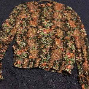 Intermix see through blouse